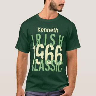 Camiseta 50.o Verde clásico irlandés v5 del cumpleaños 1966
