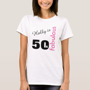 Camiseta 50 personalizados y 50.o cumpleaños temático