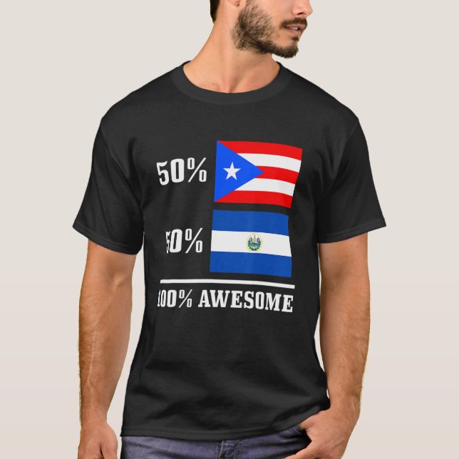 Camiseta 50 Puerto Rico 50 El Salvador Puerto Rico Salvado (Anverso)
