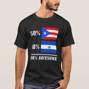 Camiseta 50 Puerto Rico 50 El Salvador Puertorriqueño Salva