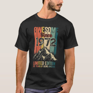 Camiseta 50 Regalos de cumpleaños impresionantes desde 1972