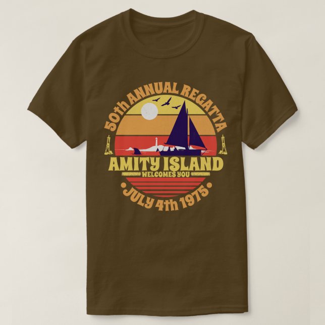 Camiseta 50° Regata Anual de la Isla de las Amistades 4 de  (Diseño del anverso)