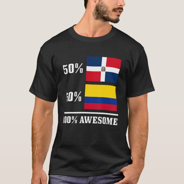 Camiseta 50 República Dominicana 50 Colombia Bandera Colomb (Anverso)