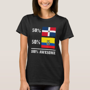 Camiseta 50 República Dominicana 50 Ecuador Bandera Ecuator