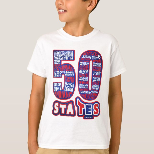 CAMISETA 50 STATES USA (Anverso)