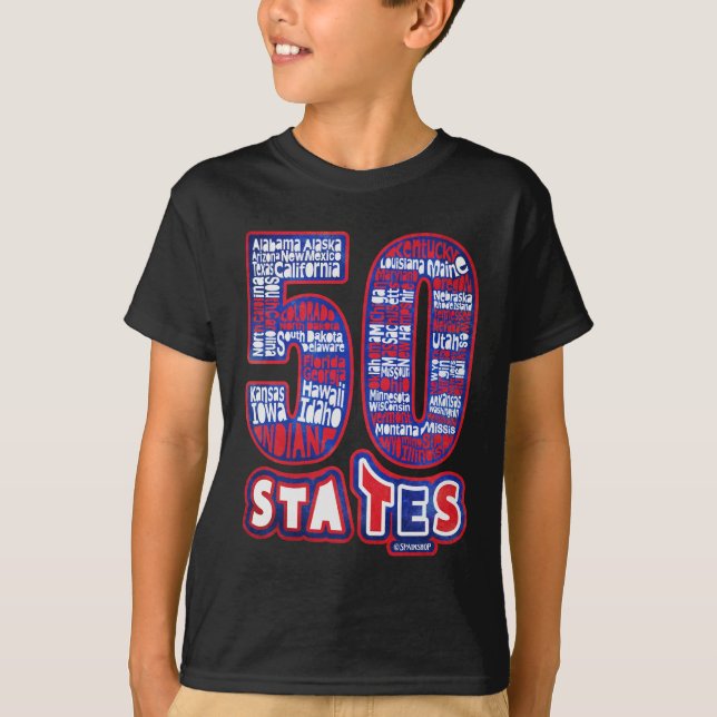 CAMISETA 50 STATES USA (Anverso)