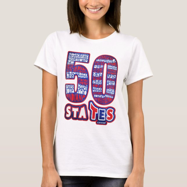 CAMISETA 50 STATES USA (Anverso)