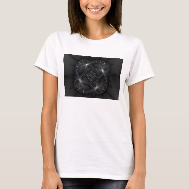 Camiseta 50 Tonos Gris - Arte Fractal (Anverso)