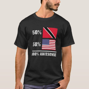 Camiseta 50 Trinidad y Tobago 50 Estados Unidos Bandera Ame
