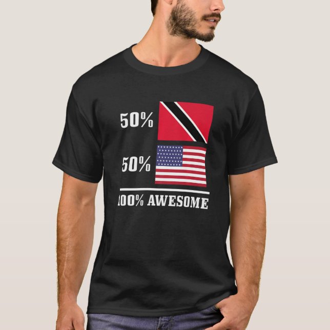 Camiseta 50 Trinidad y Tobago 50 Orgullo De Bandera Estadou (Anverso)