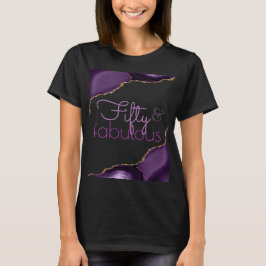 Camiseta 50 y fabulosa agata morada
