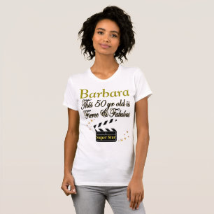 CAMISETA 50 Y FABULOSA ESTRELLA DE PELÍCULA PERSONALIZADA E