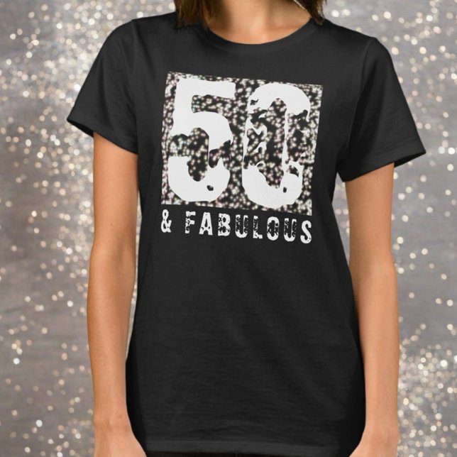Camiseta 50 y fabulosa fiesta de cumpleaños de purpurina pe (Subido por el creador)