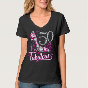 Camiseta 50 y fabulosas 50 Años Mujeres