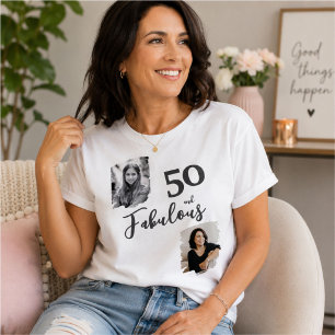 Camiseta 50 y fabuloso 2 Foto 50 cumpleaños