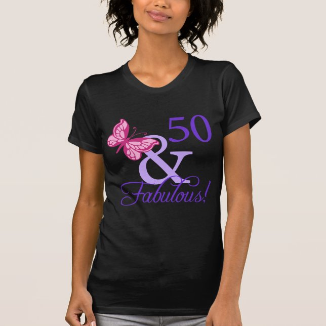 Camiseta 50 Y Fabuloso Cumpleaños (Anverso)