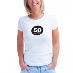 Camiseta 50 y fabuloso cumpleaños cincuenta