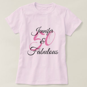 Camiseta 50 y Fabuloso Cumpleaños Personalizado Fiesta de C