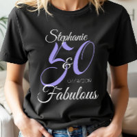 50 y Fabuloso Cumpleaños Personalizado Fiesta Rosa
