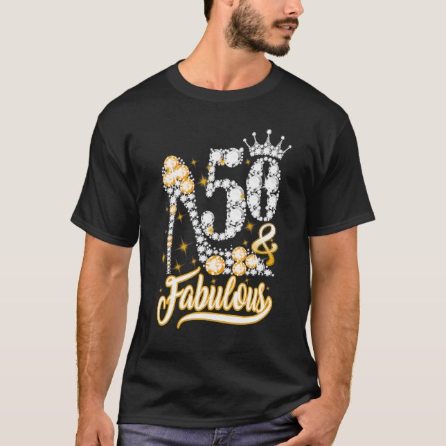 Camiseta 50 y fabuloso diamante de 50 años de edad (Anverso)