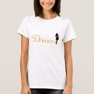 Camiseta 50 Y FABULOSO ES MI DIVERSIÓN Gold Modern