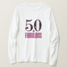 50 y fabulosos 50 cumpleaños tipografía rosa y neg