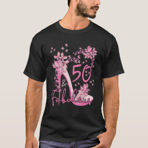 Camiseta 50 Y Las Fabulosas Mariposas Florales, Talones Alt