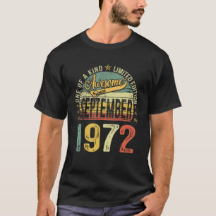 Camiseta 50 Year Old Awesome September 1972 50th Bday
