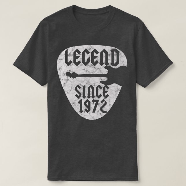 Camiseta 50 Year Old Guitarist Born in 1972 50th Birthday B (Diseño del anverso)