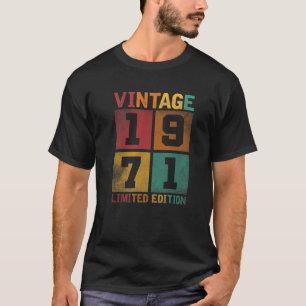 Camiseta 50 Years Old Vintage 1971 Edición Limitada 50Th Bi