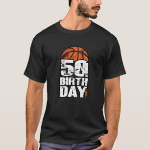 Camiseta 50 Years Old Vintage Basketball 50Th Birthday