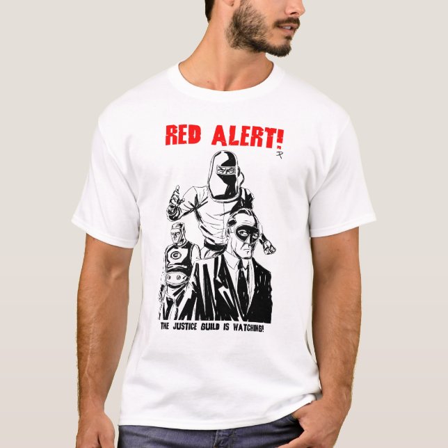 Camiseta 50s olvidado: ¡Alerta roja del gremio de la (Anverso)