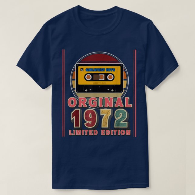 Camiseta 50th Birthday Gift Greatest Hits Retro Music Casse (Diseño del anverso)