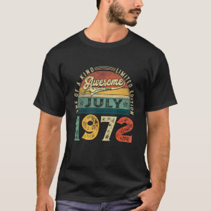 Camiseta 51ª Decoración De Cumpleaños Julio 1972 Hombres Mu