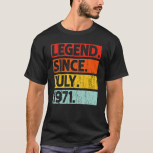 Camiseta 51ª leyenda de cumpleaños desde julio de 1971 de 5