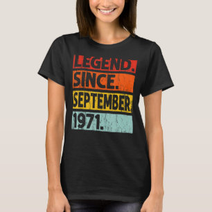 Camiseta 51ª leyenda del cumpleaños desde septiembre de 197