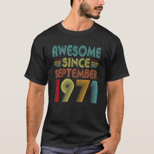 Camiseta 51.ª idea de cumpleaños increíble desde septiembre