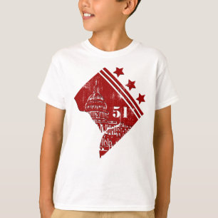 Camiseta 51.ª - Línea fronteriza de la bandera de Washingto