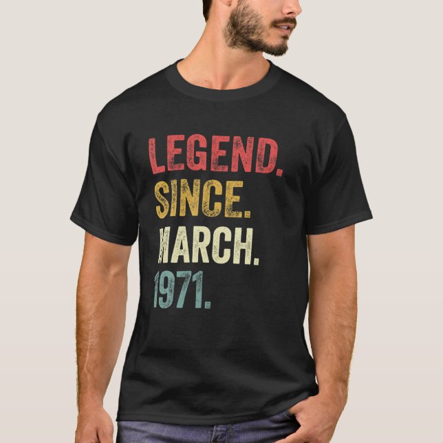 Camiseta 51.ª Regalos De Cumpleaños Leyenda De 51 Años Desd (Anverso)