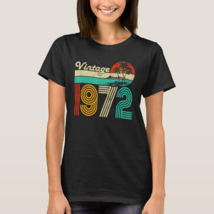 Camiseta 51.ª Vintage de cumpleaños 1972 Hombres de 51 años