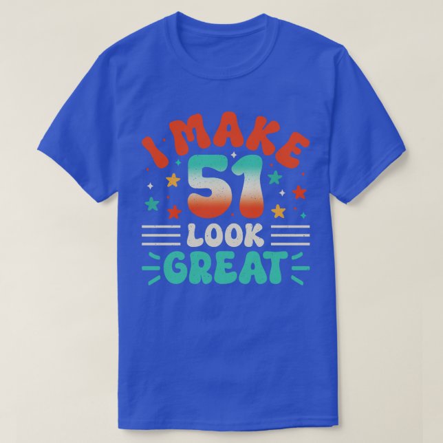 Camiseta 51.º cumpleaños 1 (Diseño del anverso)