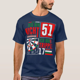 Camiseta 51.ᵉʳ cumpleaños Darts Divertidos Dardos
