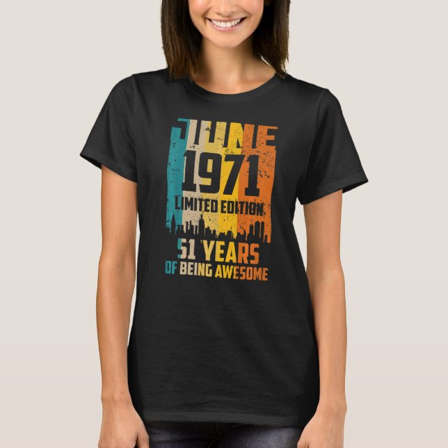Camiseta 51 Años Aterradores Desde Junio De 1971 Vin (Anverso)
