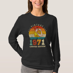 Camiseta 51 años de edad 1971 Vintage 51st Birthday Gifts M
