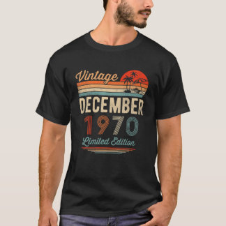Camiseta 51 Años De Edad 51ª Vintage Diciembre 1970 Me