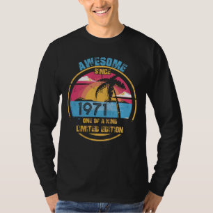 Camiseta 51 años de edad increíble desde 1971 51º cumpleaño
