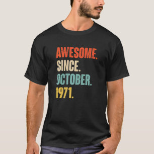 Camiseta 51 años de edad increíble desde el 1 de octubre