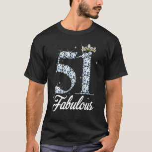 Camiseta 51 años es mi 51 cumpleaños Reina Diamante