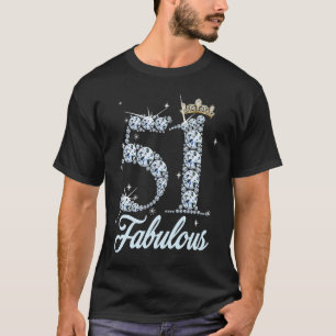 Camiseta 51 años es mi 51 cumpleaños Reina Diamante