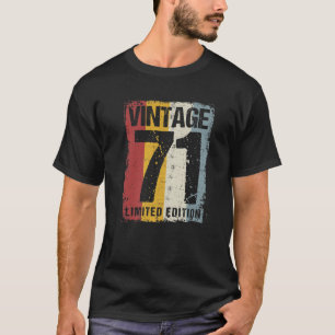 Camiseta 51 Años Vintage 1971 51ª Decoración De Cumpleaños